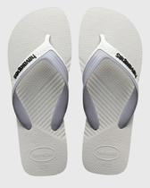 Chinelo Havaianas Dual Fc - Branco/Cinza Gelo