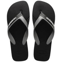 Chinelo Havaianas Dual Preto Cinza Aço - Masculino