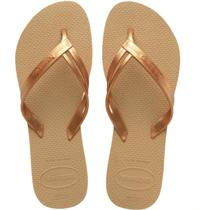 Chinelo Havaianas Elegance - Dourado - Tam 33/34