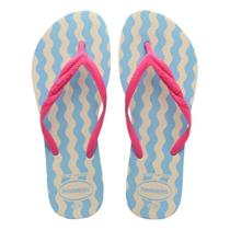 Chinelo Havaianas Fantasia II Feminino - Bege e Azul Chinelo Havaianas Fantasia II Feminino - Bege e Azul