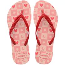 Chinelo Havaianas Fantasia Style II Feminino Coração Cor:RosaTamanho:39/40