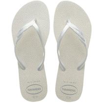 Chinelo Havaianas Feminina Fantasia Gloss Branca Original Chinelo Havaianas Feminina Fantasia Gloss Branca Original