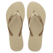 Chinelo Havaianas Feminina Fantasia Lisa com Tira Fina Nova Coleção Original Areia Chinelo Havaianas Feminina Fantasia Lisa com Tira Fina Nova Coleção Original Areia