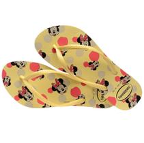 Chinelo Havaianas Feminina Minnie Amarela 33/34 Original
