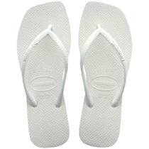 Chinelo Havaianas Feminino Adulto Quadrado Slim Square Cor:BrancoTamanho:39/40 Chinelo Havaianas Feminino Adulto Quadrado Slim Square Cor:BrancoTamanho:39/40