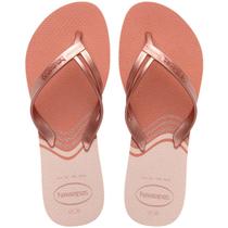 Chinelo Havaianas Feminino Elegance Print Rosa