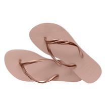 Chinelo Havaianas Feminino Fantasia Slim Original Rosa Ballet