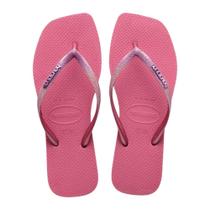 Chinelo Havaianas Feminino Glitter Square Rosa/Veludo