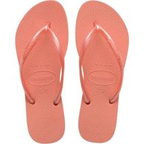 Chinelo Havaianas Feminino SLIM 39/0 Rosa Peach