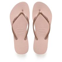 Chinelo havaianas feminino slim 41/2 rosa ballet havaianas