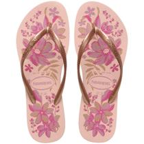 Chinelo Havaianas Feminino SLIM Organic 35/36 ROSA/DOURADO (PAR) Chinelo Havaianas Feminino SLIM Organic 35/36 ROSA/DOURADO (PAR)