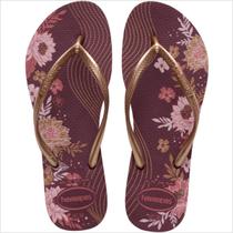 Chinelo Havaianas Feminino Slim Organic Tira Metalizada