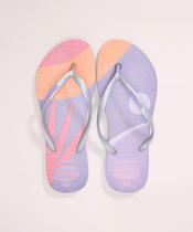 Chinelo Havaianas Feminino Slim Palette Glow Lilás Calmo