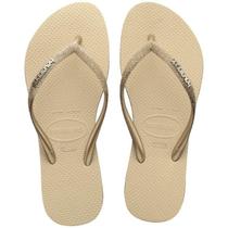 Chinelo Havaianas Feminino Slim Sparkle com Glitter ME Chinelo Havaianas Feminino Slim Sparkle com Glitter ME