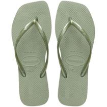 Chinelo Havaianas Feminino SLIM Square 35/36 Smoke Green PAR