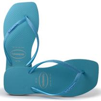 Chinelo Havaianas Feminino Slim Square Glitter Neon 24/25