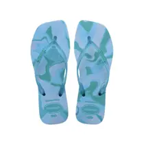 Chinelo Havaianas Feminino Slim Square Jelly Azul Lavanda