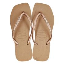 Chinelo Havaianas Feminino Slim Square Logo Metallic Com NF Chinelo Havaianas Feminino Slim Square Logo Metallic Com NF