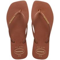 Chinelo Havaianas Feminino Slim Square Logo Pop Up Original