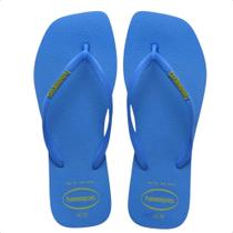 Chinelo Havaianas Feminino Slim Square Logo Pop Up Original