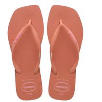 Chinelo Havaianas Feminino Slim Square Logo Pop Up