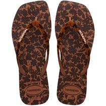 Chinelo Havaianas Feminino Slim Square Velvet Tira Veludo cor:Ferrugemtamanho:41/42 Chinelo Havaianas Feminino Slim Square Velvet Tira Veludo cor:Ferrugemtamanho:41/42