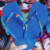 Chinelo Havaianas Feminino Slim Tiras Finas Square Ponta Quadrada Pingente Varios Modelos Delicado