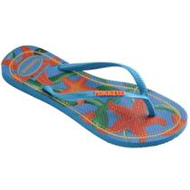 Chinelo Havaianas Feminino Slim Tropical Dedo Borracha Verão