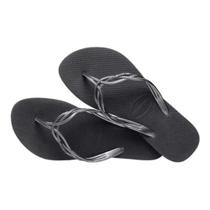 Chinelo Havaianas Flash Sweet Tiras Trançadas Feminino Preto