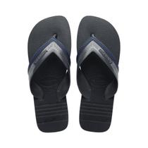 Chinelo Havaianas Hybrid City Preto Masculino Super Confortável Confortável Sandalha Com Tiras Largas Solado Robusto