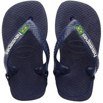 Chinelo Havaianas infantil Baby Brasil Logo com Elástico