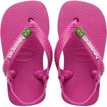 Chinelo Havaianas infantil Baby Brasil Logo com Elástico