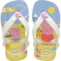 Chinelo Havaianas Infantil BABY Peppa PIG 21 Buttercream PAR