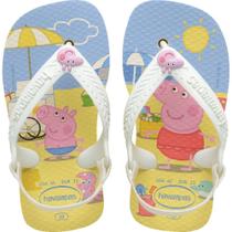 Chinelo Havaianas Infantil BABY Peppa PIG Buttercream Tamanho 22