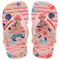 Chinelo Havaianas Infantil Bb Elástico Disney Minnie Meninas