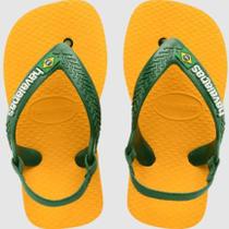 Chinelo Havaianas Infantil com Elástico Brasil Amarelo