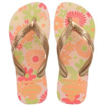 Chinelo Havaianas Infantil Feminina Top Kids Flores Original Chinelo Havaianas Infantil Feminina Top Kids Flores Original