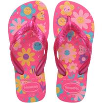 Chinelo Havaianas Infantil KIDS Flores 25/26 Rosa FLUX PAR Chinelo Havaianas Infantil KIDS Flores 25/26 Rosa FLUX PAR