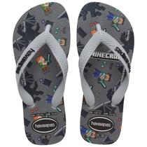 Chinelo Havaianas Infantil Kids Minecraft Jogo Blocos cor:Cinza Gelotamanho:27/28 Chinelo Havaianas Infantil Kids Minecraft Jogo Blocos cor:Cinza Gelotamanho:27/28