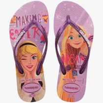 Chinelo Havaianas Infantil Kids Princesas Disney Original