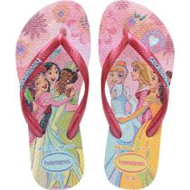 Chinelo Havaianas Infantil KIDS SLIM Princess 29/30 Rosa