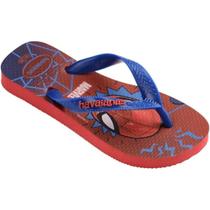 Chinelo Havaianas Infantil Marvel Menino Top Kids Dedo Praia