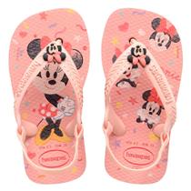 Chinelo Havaianas infantil menina c/ elastico Minnie