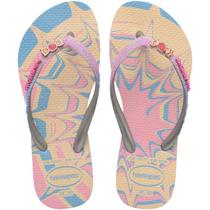 Chinelo Havaianas Infantil Meninas Slim Glitter com Brilho