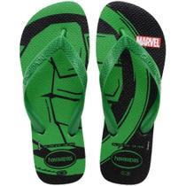 Chinelo Havaianas Infantil Menino Top Marvel Logomania Hulk Verde