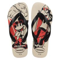 Chinelo Havaianas Infantil Mickey E Pateta Bege Original 27/28