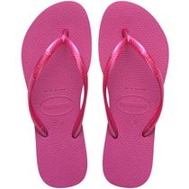 Chinelo Havaianas Infantil Slim Básíco sem estampa tira fina