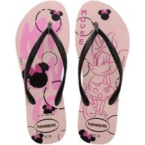 Chinelo Havaianas Infantil Slim Disney Minnie Menina Chinelo Havaianas Infantil Slim Disney Minnie Menina