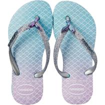 Chinelo Havaianas Infantil Slim Glitter Sereia - Havainas