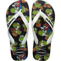 Chinelo Havaianas Infantil super mario